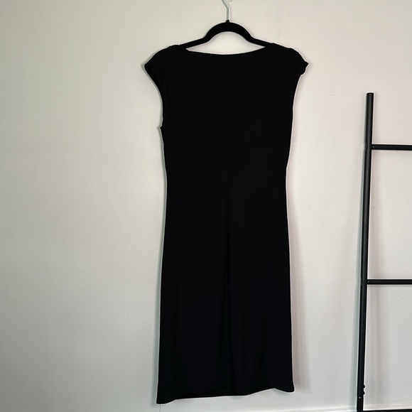 Lauren Ralph Lauren Black Sleeveless Jersey Knit Sheath Empire dress - Picture 4 of 5